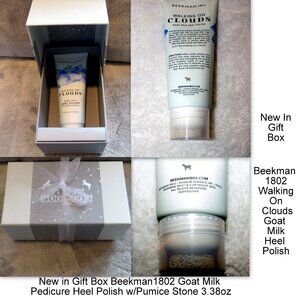 Beekman1802 Walking on Clouds Goat Milk Pedicure Polish & Pumice Stone 3.38oz